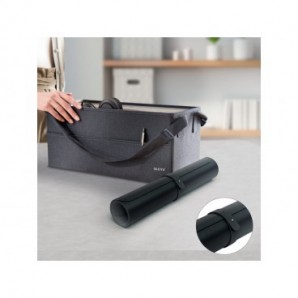 Tappetino da scrivania sottomano Large Leitz 70x36 cm nero - 53820095
