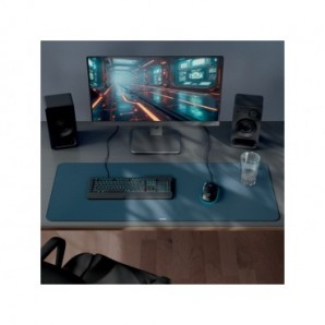 Tappetino da gaming sottomano Leitz Extra Large 100x40 cm grigio scuro - 53840089