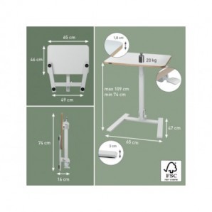 Scrivania compatta elettrica Leitz Ergo Sit-Stand pieghevole - 65880001