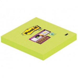 Foglietti riposizionabili Post-it® Super Sticky 76x76 mm - verde - conf. 6 blocchetti da 90 ff - 654-6SS-GRN
