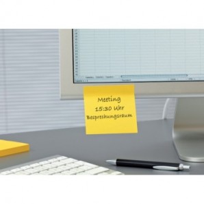 Foglietti riposizionabili Post-it® Super Sticky 76x76 mm - verde - conf. 6 blocchetti da 90 ff - 654-6SS-GRN