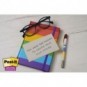 Foglietti riposizionabili Post-it® Super Sticky in carta riciclata 76x127 mm - colori assortiti - conf. 8 blocch/70 ff