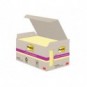 Foglietti riposizionabili Post-it® Super Sticky in carta riciclata 76x127 mm - giallo Canary - conf. 8 blocch/70 ff