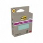 Foglietti riposizionabili Post-it® Super Sticky in carta riciclata 76x76 mm - menta e blu - conf. 2 blocch/70 ff