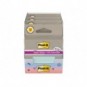 Foglietti riposizionabili Post-it® Super Sticky in carta riciclata 76x76 mm - menta e blu - conf. 2 blocch/70 ff