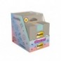 Foglietti riposizionabili Post-it® Super Sticky in carta riciclata 76x76 mm - giallo, rosa, menta, lilla - cubo 276 ff