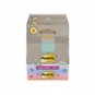 Foglietti riposizionabili Post-it® Super Sticky in carta riciclata 76x76 mm - giallo, rosa, menta, lilla - cubo 276 ff