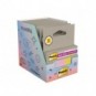 Segnapagina Post-it® Super Sticky in carta riciclata 15x50 mm - colori assortiti - conf. 5 index/70 ff