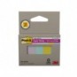Segnapagina Post-it® Super Sticky in carta riciclata 15x50 mm - colori assortiti - conf. 5 index/70 ff