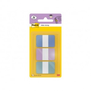 Segnapagina Post-it® Index Pastel Tabs 24x38 mm - blu, viola, verde - conf. 3/12 ff - 686-3 COAST