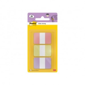 Segnapagina Post-it® Index Pastel Tabs 24x38 mm - rosa, giallo, viola - conf. 3/12 ff - 686-3 SUN