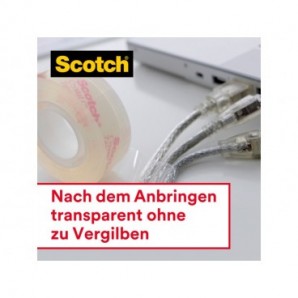 Nastro adesivo Scotch® Crystal trasparente - 19 mm x 33 mm - Value Pack 12+2 GRATIS - 6-1933R14