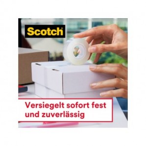 Nastro adesivo Scotch® Crystal trasparente - 19 mm x 33 mm - Value Pack 12+2 GRATIS - 6-1933R14