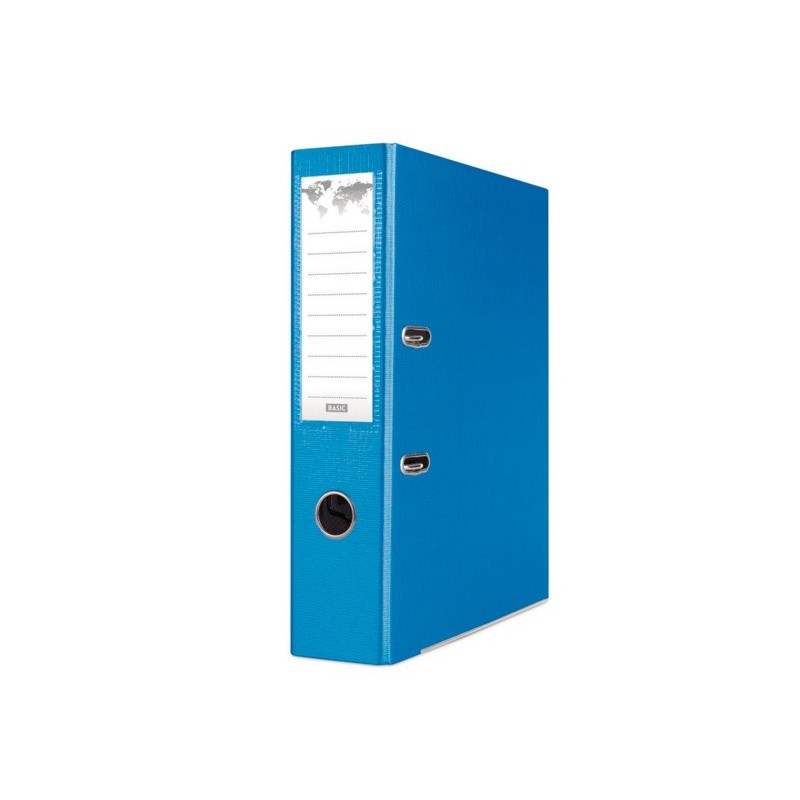 Registratore a leva senza custodia Binder BASIC-S in PP A4 - dorso 8 cm - blu - 21024221-01