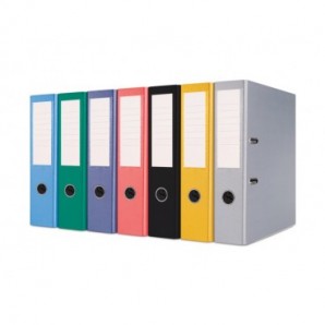 Registratore a leva senza custodia Binder BASIC-S in PP A4 - dorso 8 cm - blu - 21024221-01