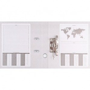 Registratore a leva senza custodia Binder BASIC-S in PP A4 - dorso 8 cm - blu navy - 21024221-03