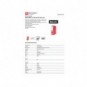 Registratore a leva senza custodia Binder BASIC-S in PP A4 - dorso 8 cm - rosso - 21024221-04