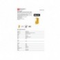 Registratore a leva senza custodia Binder BASIC-S in PP A4 - dorso 8 cm - giallo - 21024221-06