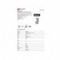 Registratore a leva senza custodia Binder BASIC-S in PP A4 - dorso 8 cm - grigio - 21024221-10