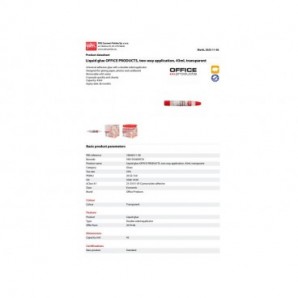 Colla liquida trasparente Office Products con applicatore a doppia punta 43 ml - 18046311-90