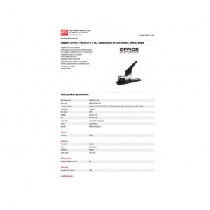 Cucitrice da tavolo Office Products max 240 fogli colore nero Office Products 240 fogli - 18062911-99