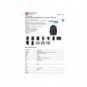 Zaino per laptop Donau Travel modello Berlin - porta USB integrata - fino a 15,6'' - 16 L colore nero - 11571241-05