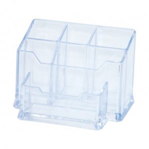 Organizer Donau Classic VII in PS con 4 scomparti - 15,5x10,5x10,1 cm trasparente - 7476001-99