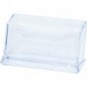 Portabiglietti da visita da tavolo Donau in PS 1 scomparto - 110x45x55 mm - trasparente - 7475001-99