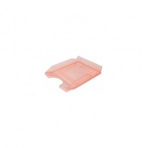 Vaschetta portacorrispondenza da scrivania Office Products in PP A4 - trasparente rosso - 18016011-04
