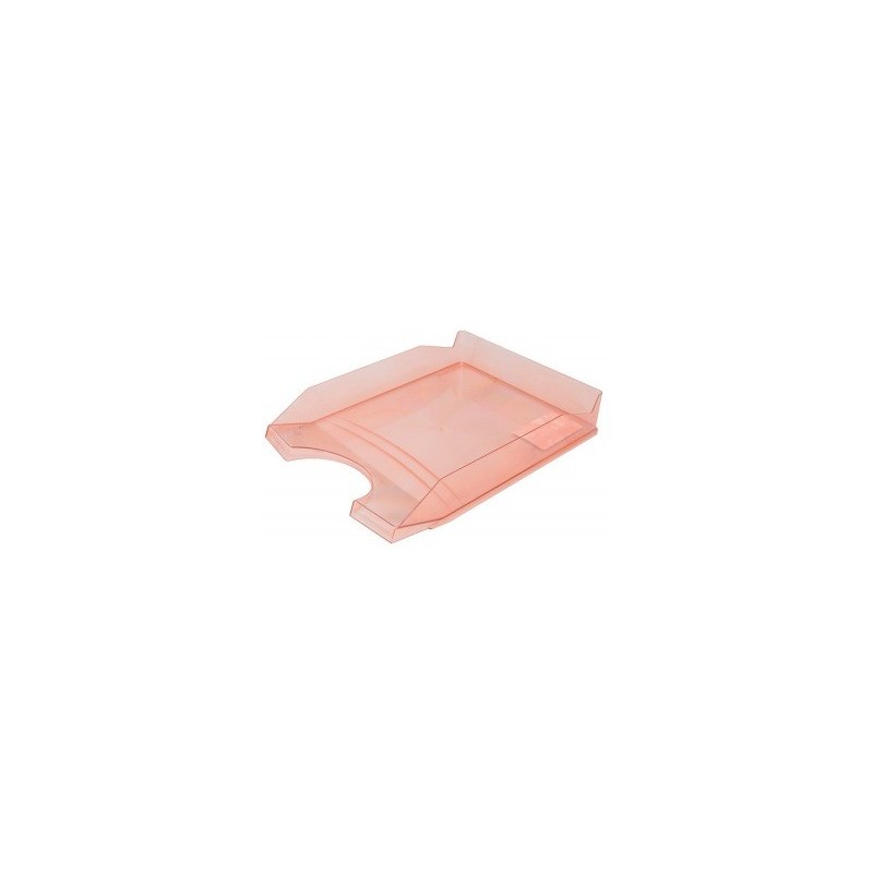 Vaschetta portacorrispondenza da scrivania Office Products in PP A4 - trasparente rosso - 18016011-04