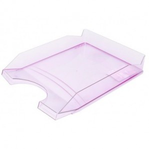 Vaschetta portacorrispondenza da scrivania Office Products in PP A4 - trasparente viola - 18016011-09