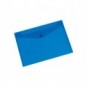 Busta portadocumenti con bottone Q-Connect A5 in PP blu - KF03606
