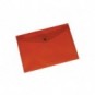 Busta portadocumenti con bottone Q-Connect A5 in PP rosso - KF03605