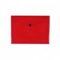 Busta portadocumenti con bottone Q-Connect A5 in PP rosso - KF03605
