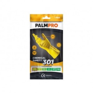 Guanti da lavoro in lattice Icoguanti Palmpro 301 per pulizia/igiene - taglia M - DPI Cat. I - MPBS/M