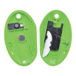 Cutter di sicurezza Westcott con mini lama a scatto in ceramica lunghezza 31 mm verde - E-16474 00