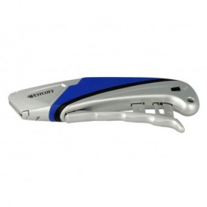 Cutter di sicurezza Westcott con maniglia per l'uscita della lama a scatto - larghezza 18 mm - E-84042 00