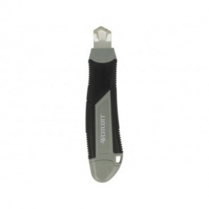 Cutter Westcott Professional larghezza lama 18 mm + 2 lame di ricambio (1+2) grigio - E-184005 00