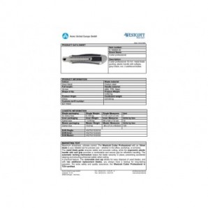 Cutter Westcott Professional larghezza lama 18 mm + 2 lame di ricambio (1+2) grigio - E-184005 00