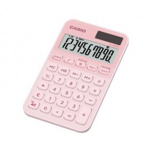 Calcolatrice tascabile Casio solare o batteria - display 10 cifre - rosa SL-310YC-LP-W-EP