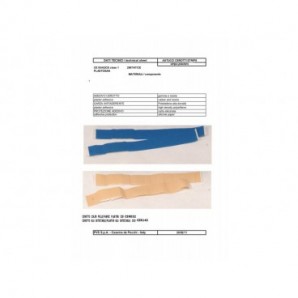 Cerotto adesivo extralungo PVS blu 18x2 cm - conf. 50 pz - CER143