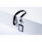 Kit porta badge 110x68 mm + cordoncino 440x20 mm + avvolgibile nero con filo 80 cm Avery nero - R4828HB-1