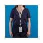 Kit porta badge 110x68 mm + cordoncino 440x20 mm + avvolgibile nero con filo 80 cm Avery floreale - R4828HF-1