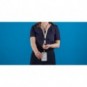 Kit porta badge 110x68 mm + cordoncino 440x20 mm + avvolgibile nero con filo 80 cm Avery floreale - R4828HF-1
