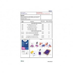 Kit porta badge trasparente 60x90 mm + 10 cordoncini neri con gancio + 16 inserti microperforati stampabili Avery
