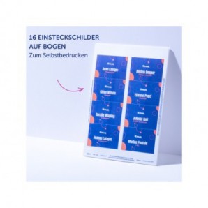 Kit porta badge trasparente 60x90 mm + 10 cordoncini neri con gancio + 16 inserti microperforati stampabili Avery