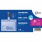 Porta Badge di sicurezza rigidi con clip Avery 54x85 mm - trasparente - conf. 25 pz - 4826