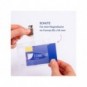 Porta Badge di sicurezza rigidi con clip Avery 54x85 mm - trasparente - conf. 25 pz - 4826