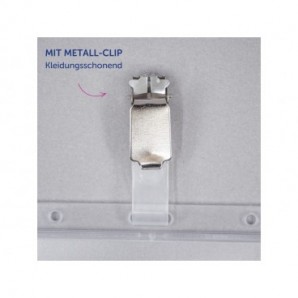 Porta Badge di sicurezza rigidi con clip Avery 54x85 mm - trasparente - conf. 25 pz - 4826