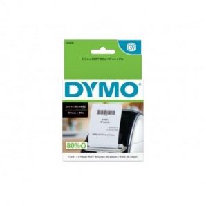 Rotolo etichette DYMO® Label Writer in carta continua per ricevute e contabilità - bianco - 57 mm x 91 m